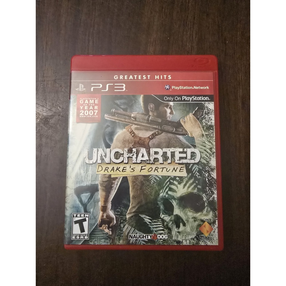 Sony Play Station PS3 Uncharted Drake's Fortune Game Greatest Hits‎  2007 Teen